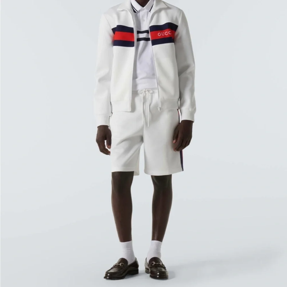 Gucci Web Stripe Technical Track Jacket sz L